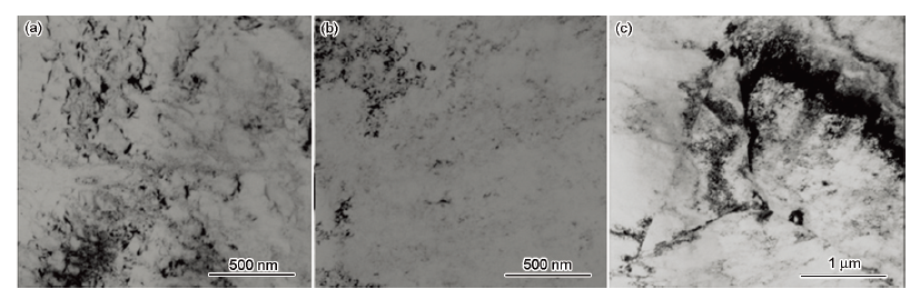 940℃固溶處理后室溫拉伸變形的TEM像